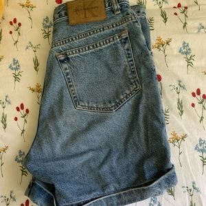 Vintage Calvin Klein jean shorts